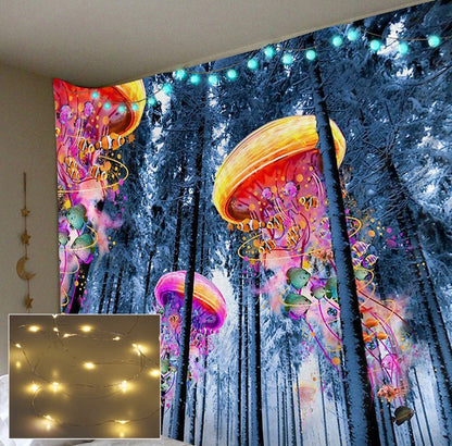 Jellyfish Forest Tapestry