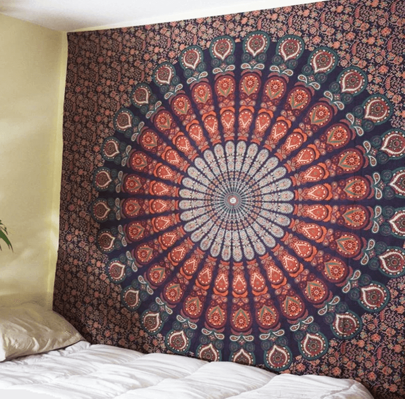 Classic Red Mandala Tapestry