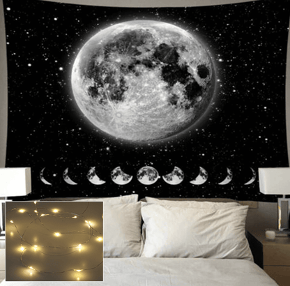 Space Moon Tapestry