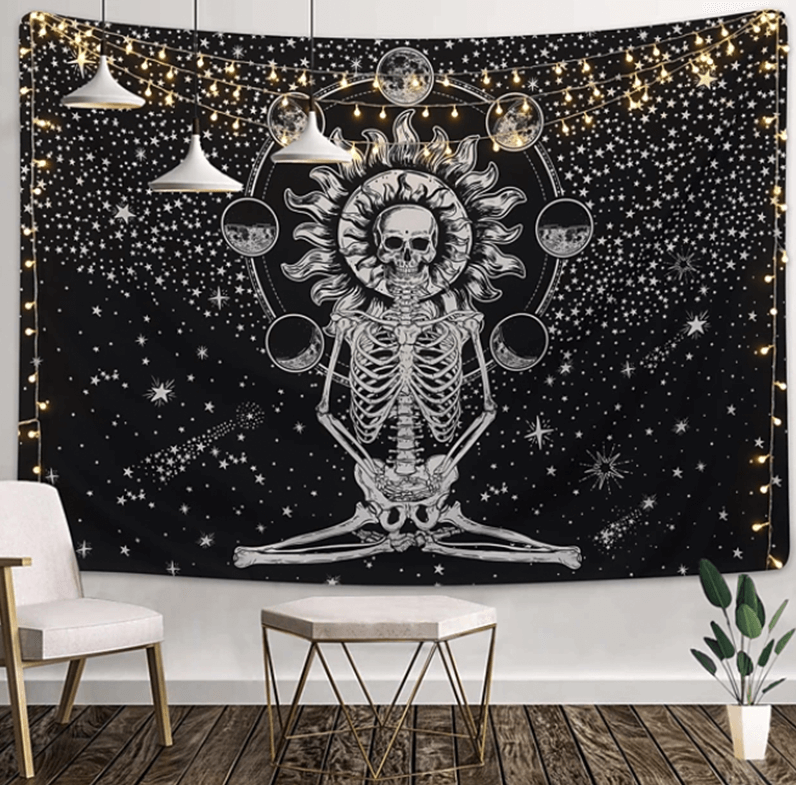Tranquil Skeleton Tapestry